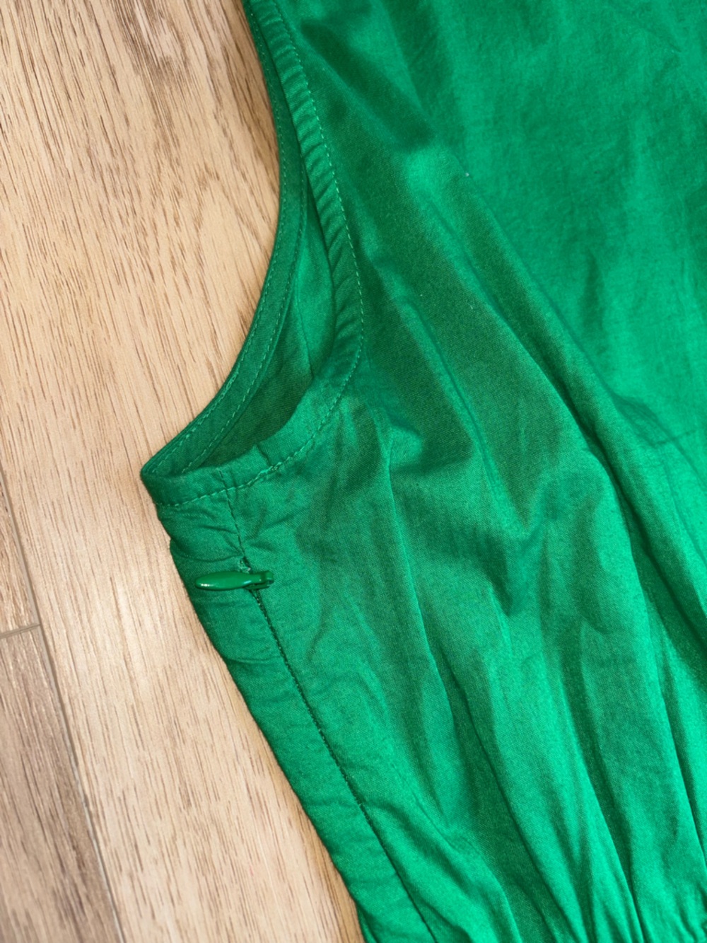 Cotton Summer Graduation Dress Green Ruffle Hem Women's Maxi Size 6 J. Crew - Picture 9 of 10